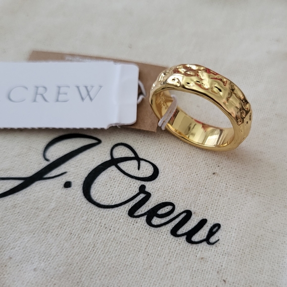 🆕 J. Crew Gold Engraved Texture Ring - Picture 3 of 4